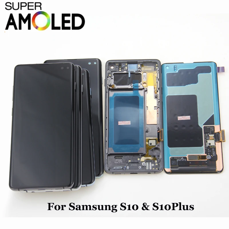 3040x1440 SUPER AMOLED S10 ЖК-дисплей для SAMSUNG Galaxy S10 G973F G973 S10 плюс G975 G975F кодирующий преобразователь сенсорного экрана в сборе