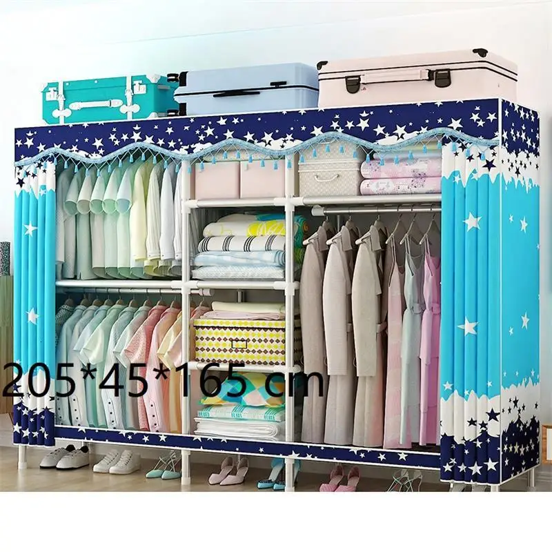 Version Z Penderie Chambre Rangement Armario Tela Moveis Para Casa Ropero, мебель для дома, спальни, шкаф, Mueble De Dormitorio, шкаф - Цвет: Version Z