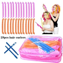 

23PC curling wand headband lazy curling iron hair accessories spiral magic curling wand nylon hairdressing tools