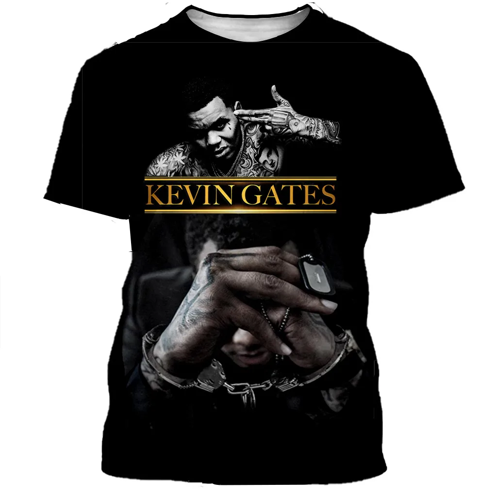 Новое поступление мужская и женская футболка в стиле хип-хоп с 3D-принтом рэп