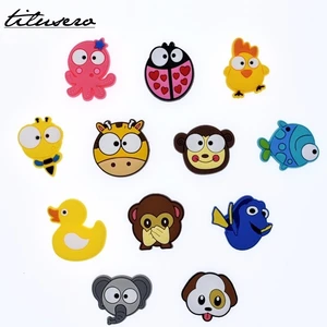 1 шт., украшения для обуви с изображением животных из мультфильмов, аксессуары для обуви, украшения для обуви Croc JIBZ/браслеты, Детские вечерние, рождественский подарок, F031 - изображение