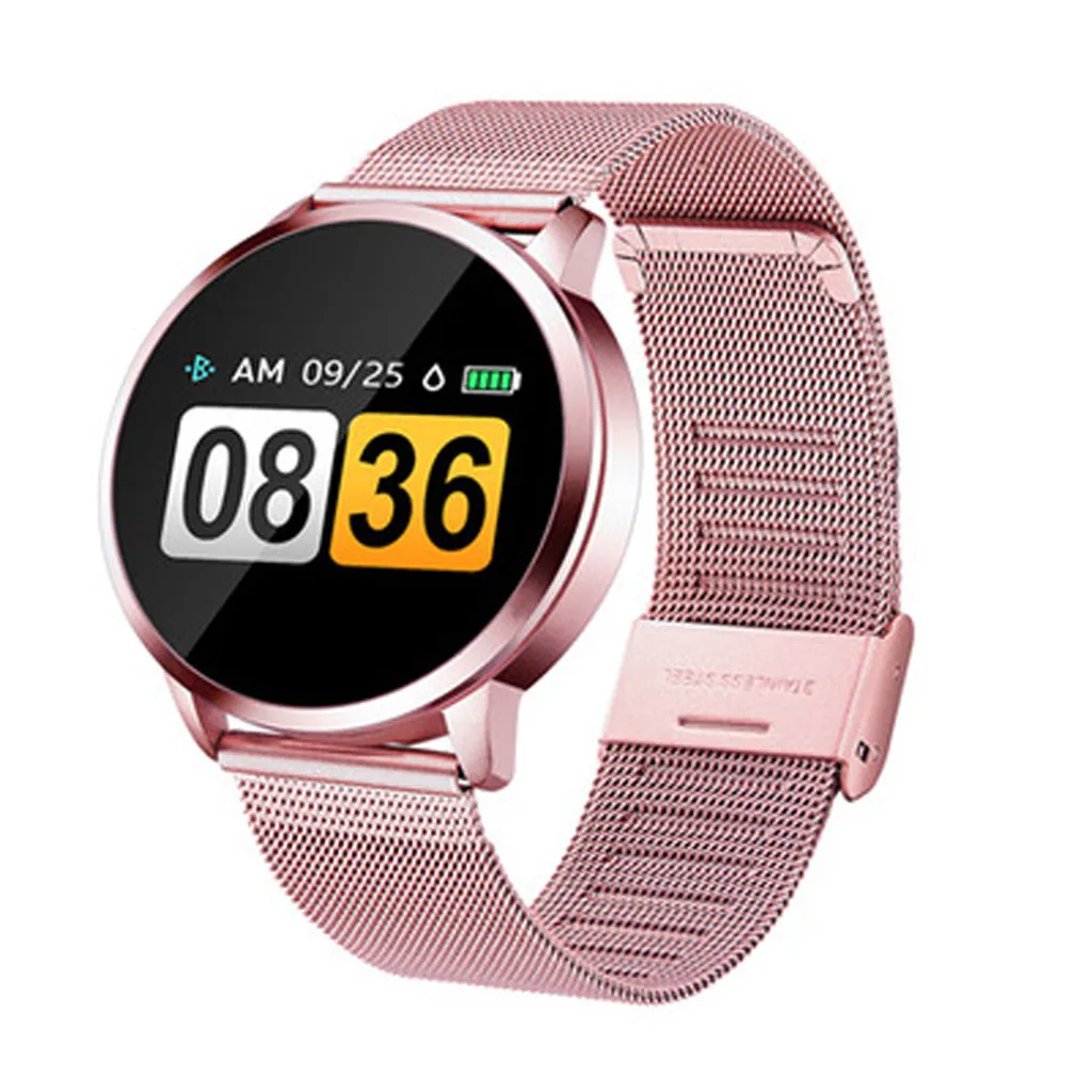 pink H30 умные часы водонепроницаемые женские Смарт-часы с монитором сердечного ритма кровяное давление кислород спортивный трекер фитнес - Цвет: pink