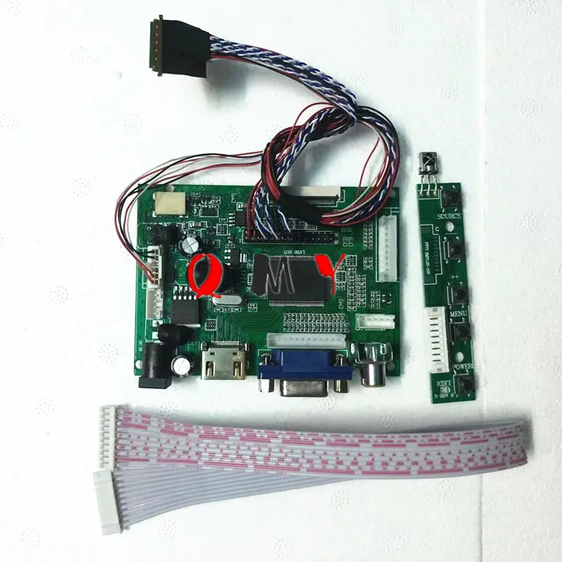 Плата контроллера ЖК-дисплей HDMI AV VGA DIY kit 15 6 &quotдисплей LP156WHB-TLD2 LP156WH3-TLAC 1366X768 1ch 6/8