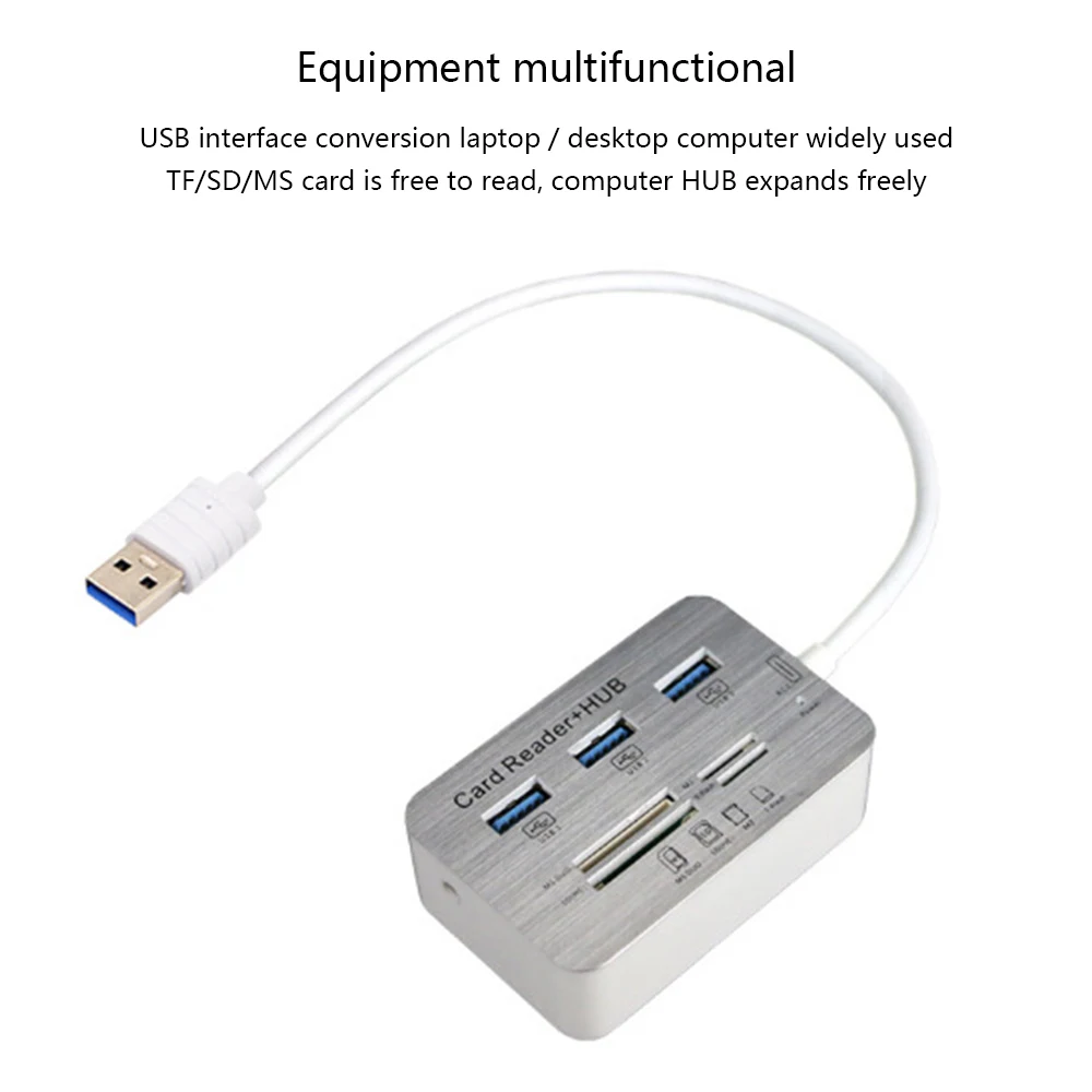 Usb-хаб 3,0 Мульти USB 3,0 концентратор разветвитель 3 порта кардридер мульти usb-хаб супер скорость микро хаб для компьютера аксессуары
