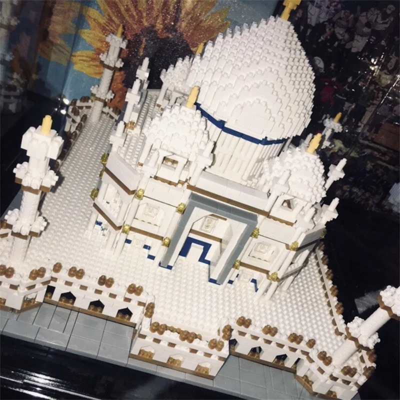 Популярный классический мир архитектурная модель Taj Mahal строительные блоки игрушка обучающая модель кирпич детская игрушка Рождественский подарок на день рождения