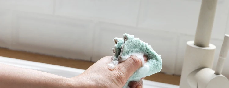5 шт., домашние полотенца из микрофибры для абсорбент для кухни, плотная ткань для чистки, микроволокно, протирать стол, кухонное полотенце