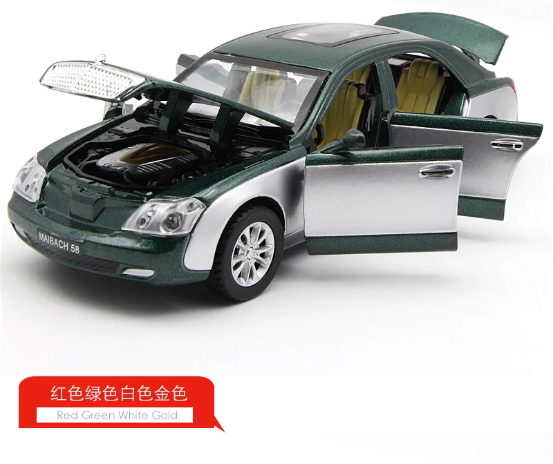 Maybach модель Шесть дверей может быть открыт сплав детская игрушка модель автомобиля Акустооптическое эхо автомобиль Mercedes литой металл для детей