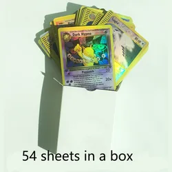 Jeu de combat Pokémon Mega EX, 54 pièces, cartes GX anglaises, Puzzle pour enfants, carte Flash Kapikachu 