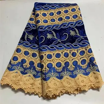 

African Velvet Guipure cord Lace net fabric background shiny high quality Nigerian Buba french lace fabric with Stone ZQA518-7