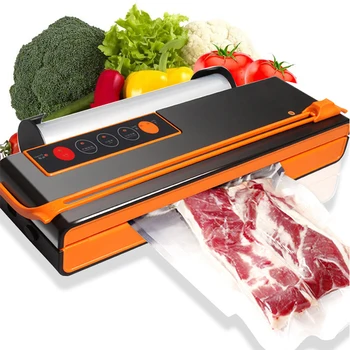 

220V/110V Household Food Vacuum Sealer Packaging Machine Film Sealer Vacuum Packer Including 10Pcs Bags Free Gift Big Size
