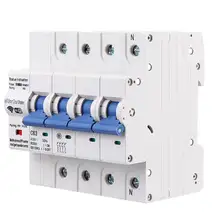 MoesHouse 4P 63A WiFi умный выключатель Умный дом автоматизация перегрузки короткого замыкания Голосовое управление аксессуар