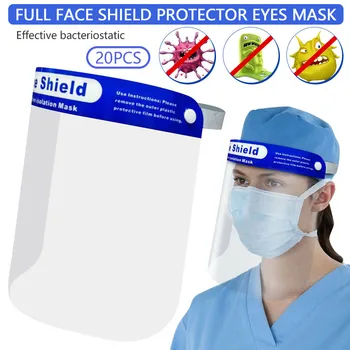 

20PCS Full Face Protector Kitchen Oil Splash Anti-smoke Protective Mask Protect Entire Face Cover Vision Clear Hot Selling