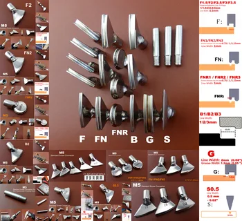 

19pcs Leather Craft Electric Edging & Creasing Machine Soldering Iron Replace Mini Head Tip Tool Set M5 Standard Screw Connector