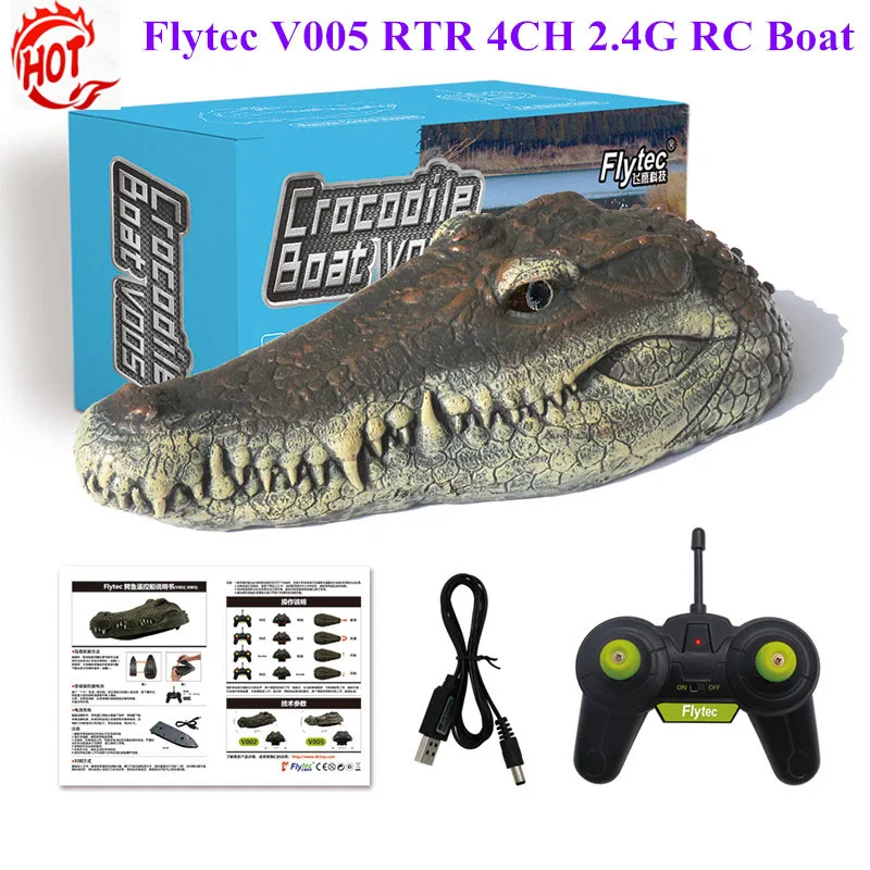 Flytec V005/V002 RTR 4CH 2 4G электрическая радиоуправляемая лодка интересная симуляция