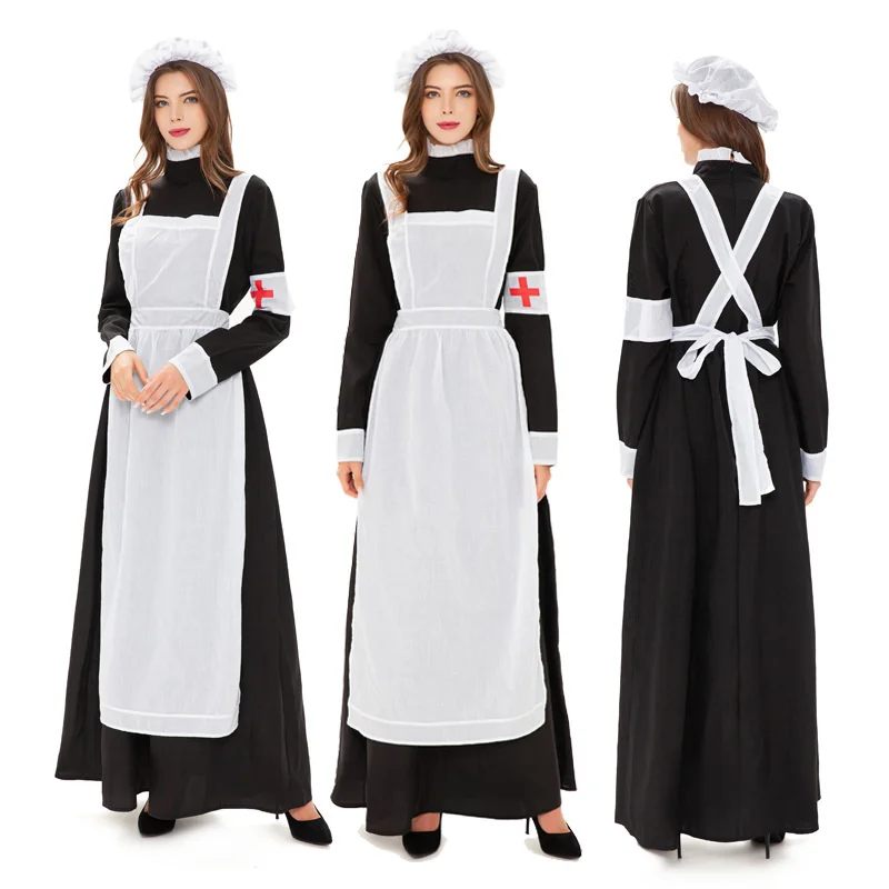 

Halloween New Nun Dress Christ Jesus Church Dress Cosplay Servants Maidservant Performance Clothing