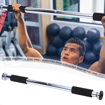 

100kg Adjustable Door Horizontal Bars Home Gym Workout Steel Chin Pull Up Bar for Effective Working-out Accessories