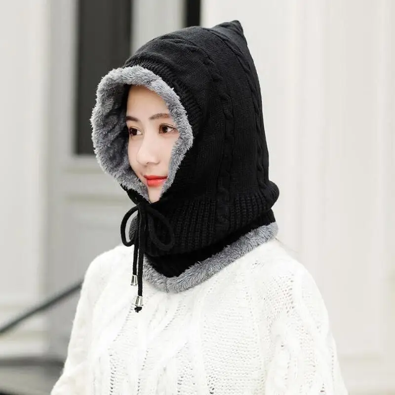 BINGYUANHAOXUAN зимние мужские и женские Балаклава Шарф вязанные шапочки Skullies шапочки шапки для мужчин шапки Gorras маска капота шапка-носок