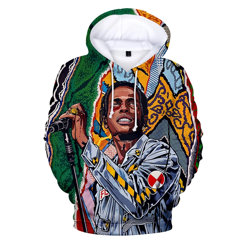 in men/women funny cartoon print popular rapper asap rocky hip