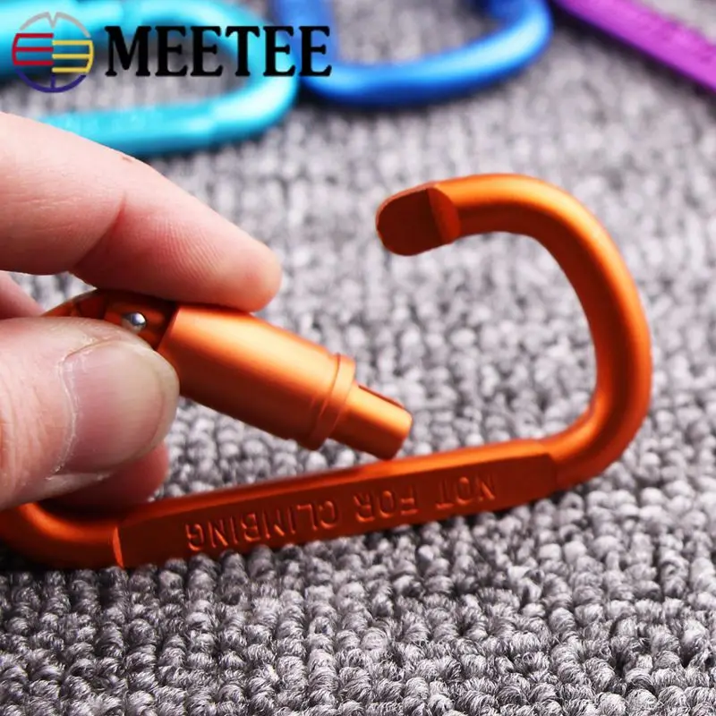 Meetee 4/10 шт. 8 # D образная Пряжка для альпинизма застежка с карабином из сплава