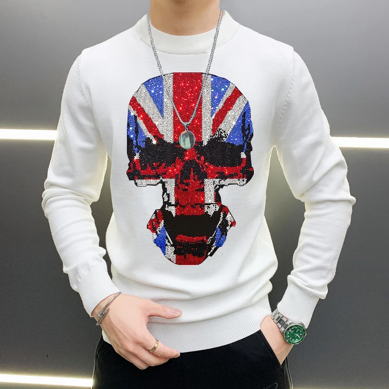 

Hot Sale Autumn And Winter Men's Sweater High Quality Knitted Streetwear Loose Personality Cashmere Casual Jacket Oversized