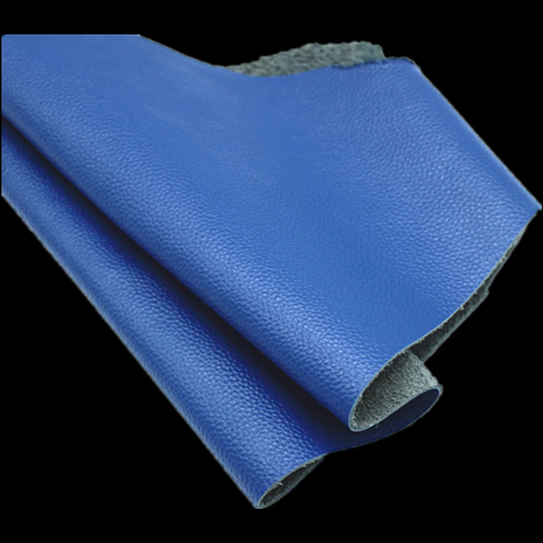 Genuine Cowhide Leather Fabric Navy Blue Top Layer Whole Material Sofa Bed Furniture Handmade DIY leather fabric leather material handmade leather