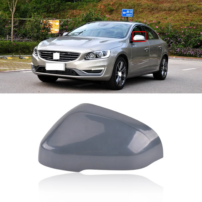 CAPQX For Volvo XC60 2014 2015 2016 2017 Side Rear view mirror cover Rearview shell holder base color (not paint any color) | Автомобили и