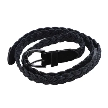 

Fashion Multicolor Ladies Elegant Candy Colors Hemp Rope Braid Belt Female Casual Delicate Belt For Dress Accessories