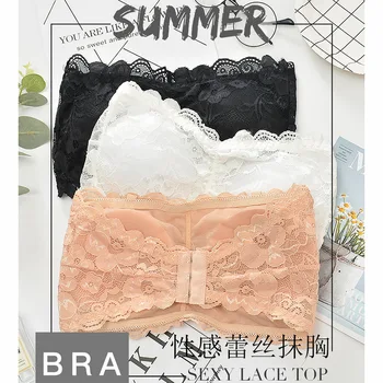

Beauty Back Bra Sexy Lace Underwear Female Base Versatile Strapless Anti-Exposure Strapless Bra and Undershirt Tube Top Wrap-aro