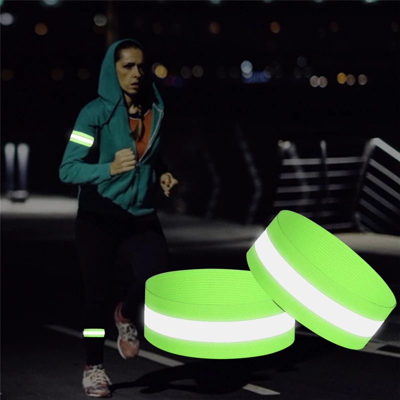 Description Picture 5 of itemCycling Reflective Strips 2pcs Running Fishing Warning Bike Safety Night Bicycle Bind Pants Hand Leg Strap Wrist Reflective Tape
