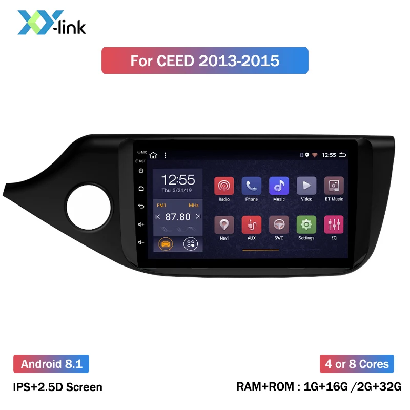 Автомагнитола для KIA Cee ɽ CEED JD 2012-2016 мультимедийный видеоплеер навигатор GPS Android 8