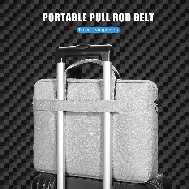 Bolsa do Portátil Bolsa de Ombro para hp Pasta 14 15.6 17 Macbook ar Xiaomi Huawei Lenovo Dell hp Bolsa Luva Case 15 Pro 13 13.3 - Imagem 3