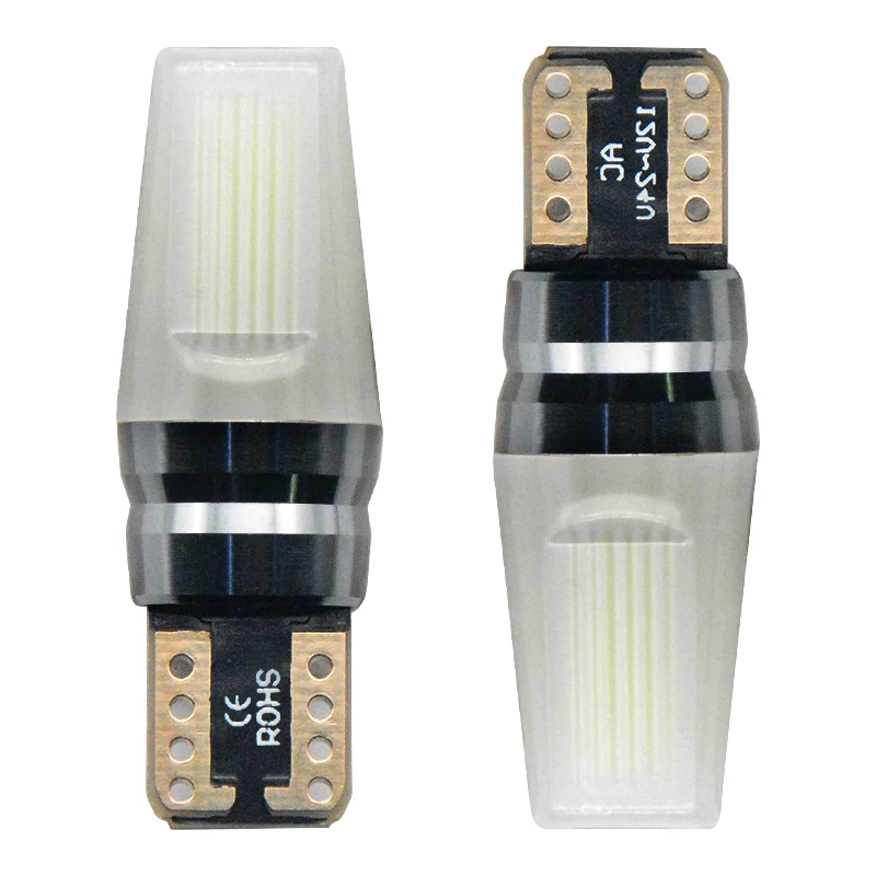 2 шт. T10 COB светодиодный 12 V-24 V CANBUS ERROR FREE клиновидные светодиоды для автомобиля лампа бокового света небольшого размера w5w 194