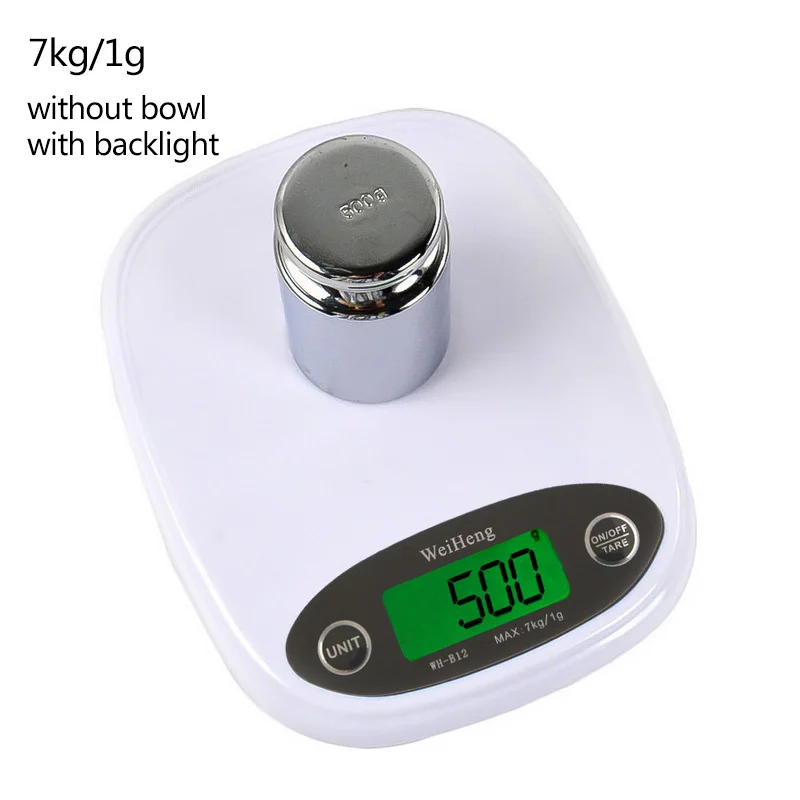 7 кг/3 кг 0,1/1 г кухонные мини-весы 3 стиля высокой точности ЖК-дисплей цифровой Дисплей весы в граммах весы для Еда ювелирные изделия Кухня - Цвет: 7kg-1g backlight