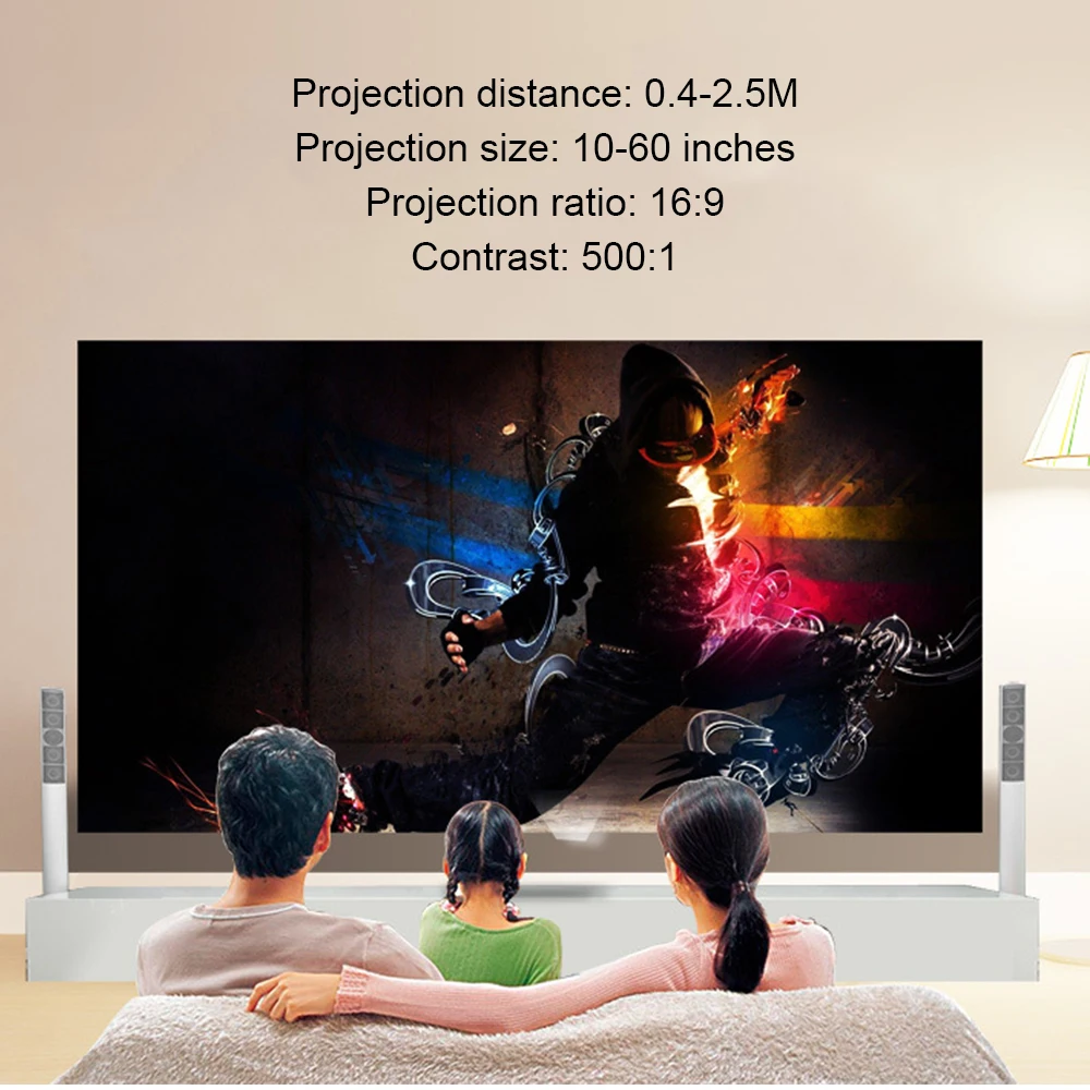 UNIC UC28CB 1080P Портативный светодиодный проектор для кинотеатра мини-проектор USB/SD/AV вход мини развлекательный проектор для семьи