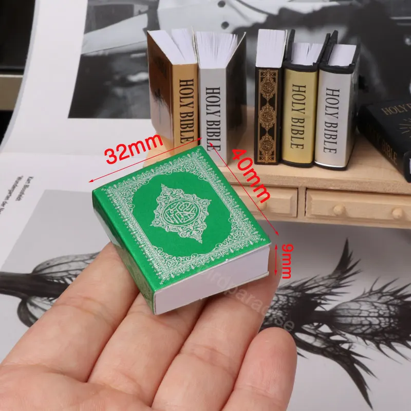 Mini Paper Books Boek Model Toys For Barbie Bjd Blythe Ob11 1/6 Miniature Dollhouse Furniture Decor Dolls Accessories Kids 3
