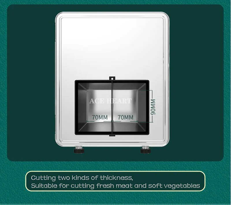 Description Picture 6 of itemStainless Steel Meat Slicer Commercial Automatic Slicing Shredded Melon Fruit Electric Vegetable Meat Cutting Machine