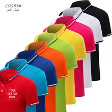 Пользовательские вышитые рубашки поло-с заказным сообщением или текстом на день рождения Рождество праздник подарок