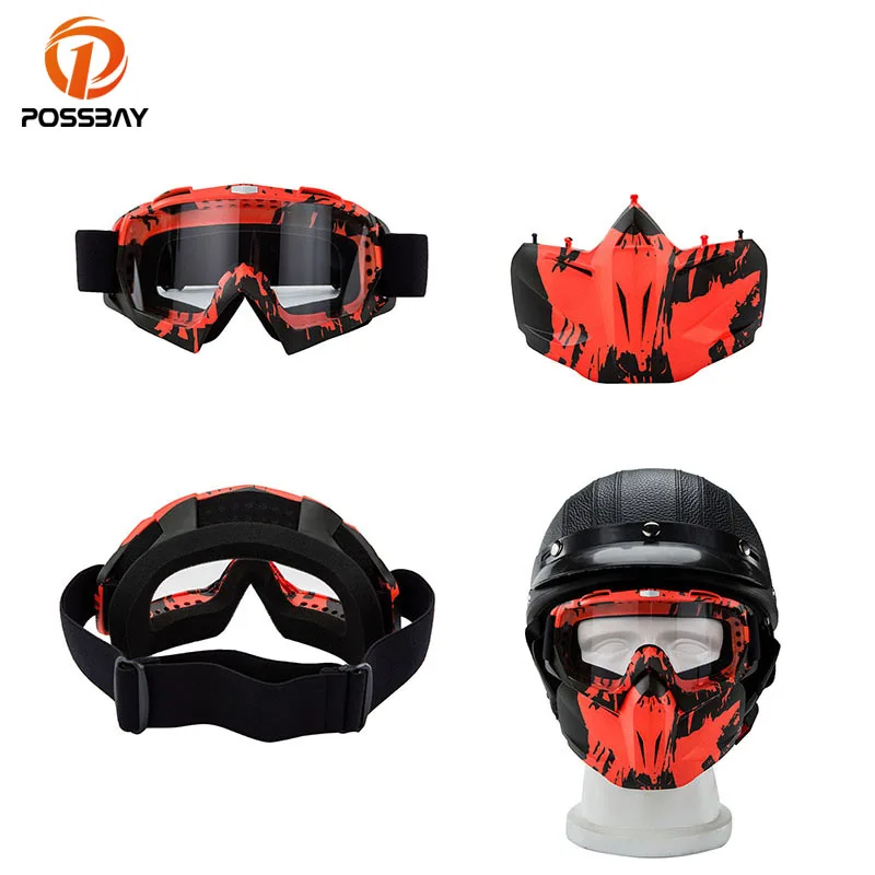 Motorcycle Gloggles Windproof Anti UV Racing Gliding Glasses Helmet