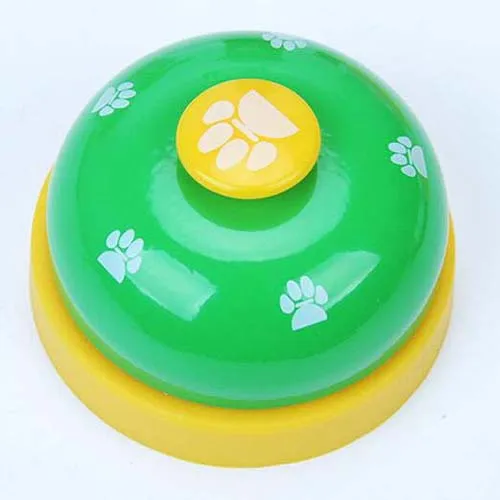 Green Новинка, игрушка-колокольчик для домашних животных, интерактивный звонок, обучающий колокольчик, игрушки для кошек, Котят, щенков, корм, напоминание, тренировка кормления - Цвет: Green