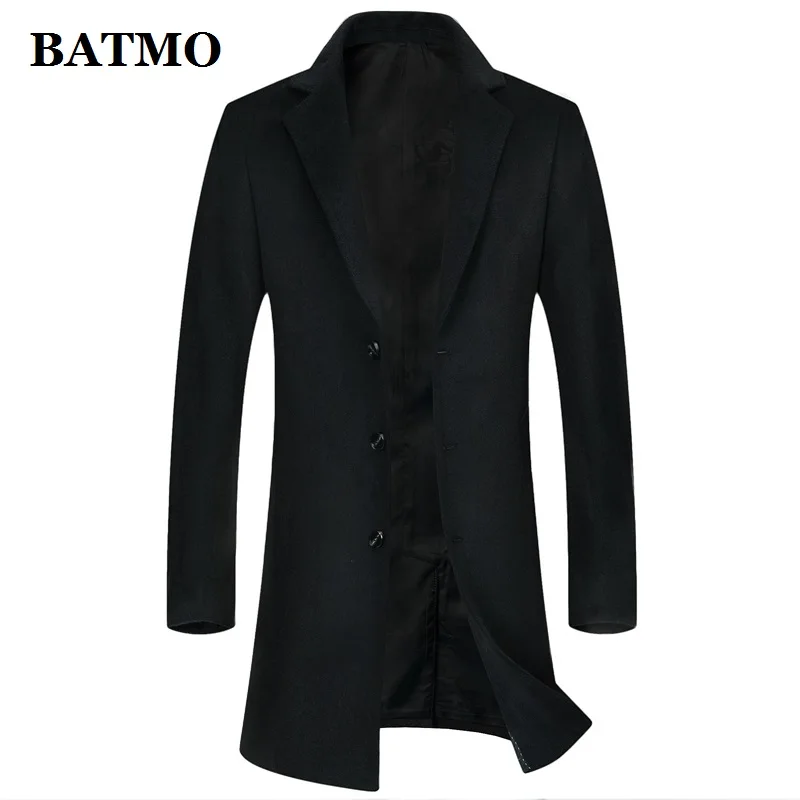 Новое поступление зимнее высококачественное шерстяное длинное пальто BATMO для