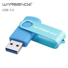 WANSENDA вращающийся флеш-накопитель USB 3,0 128 ГБ высокоскоростной флеш-накопитель 16 ГБ 32 ГБ 64 ГБ 256 ГБ флеш-накопитель USB карта памяти флэш-диск