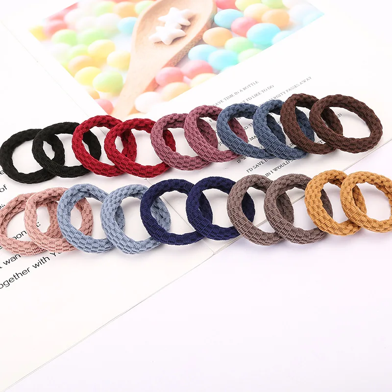 10pcs/lot New High Elastic Hairbands Women Girl Simple Basic Rubber Bands Ponytail Holders Scrunchies Fashion Hair Accessories - Image 5