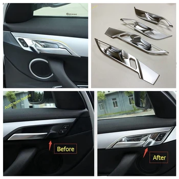 

Lapetus Matte Interior Refit Kit Inner Car Door Handle Bowl Cover Trim 4 Pcs Fit For BMW X1 F48 2016 2017 2018 2019 2020 ABS