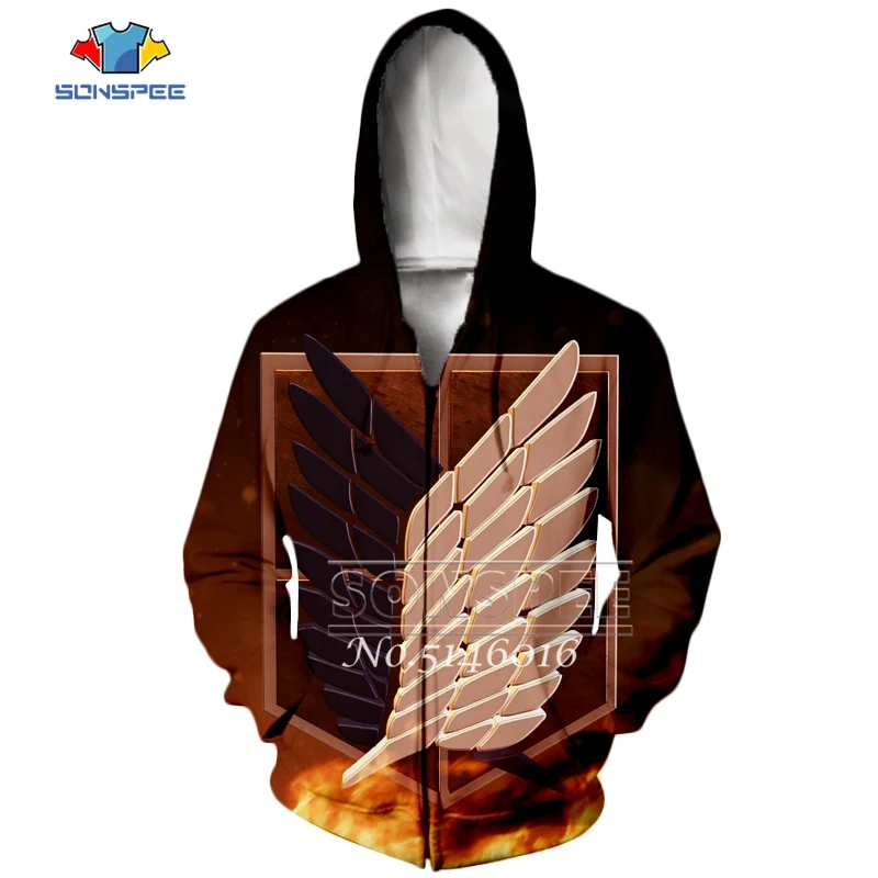 

3D Print Scout Regiment Jiyuu no Tsubasa Anime T-shirt top Unisex Vest/Sweatshirt/zip hoodie Summer Child Casual t shirts X58