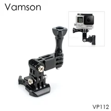 Vamson для GoPro Hero 7/6/5/4 подъездных путей, проигрыватель пряжка с кнопкой для DJI для спортивной экшн-камеры Xiaomi YI для экшн-камера Eken мотоциклетный шлем с кронштейном VP112