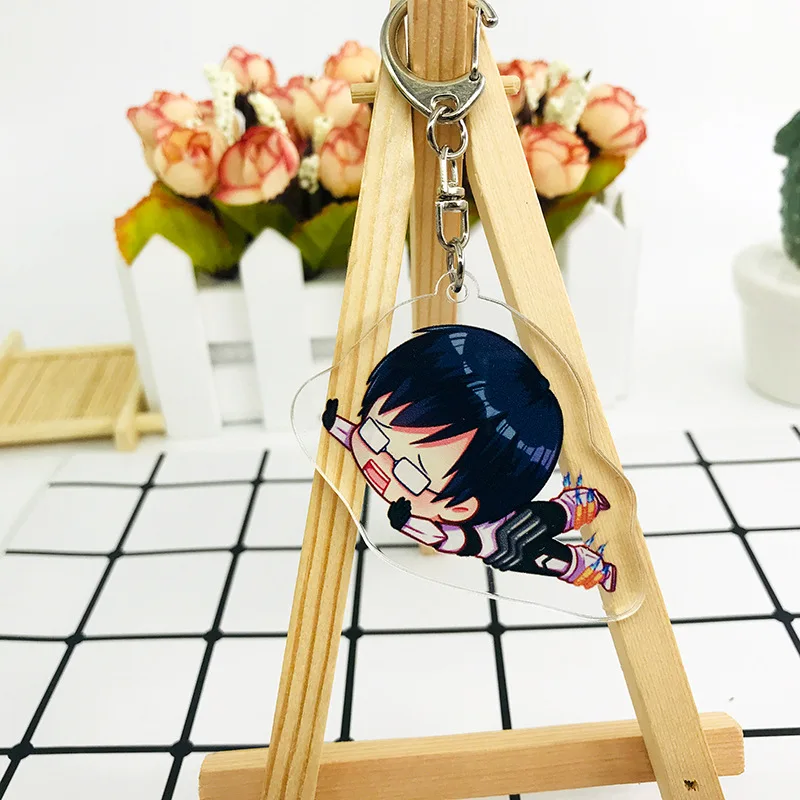 1 шт. аниме My hero academy Bakugo Katsuki Todoroki Shoto брелок Llavero - Цвет: see chart