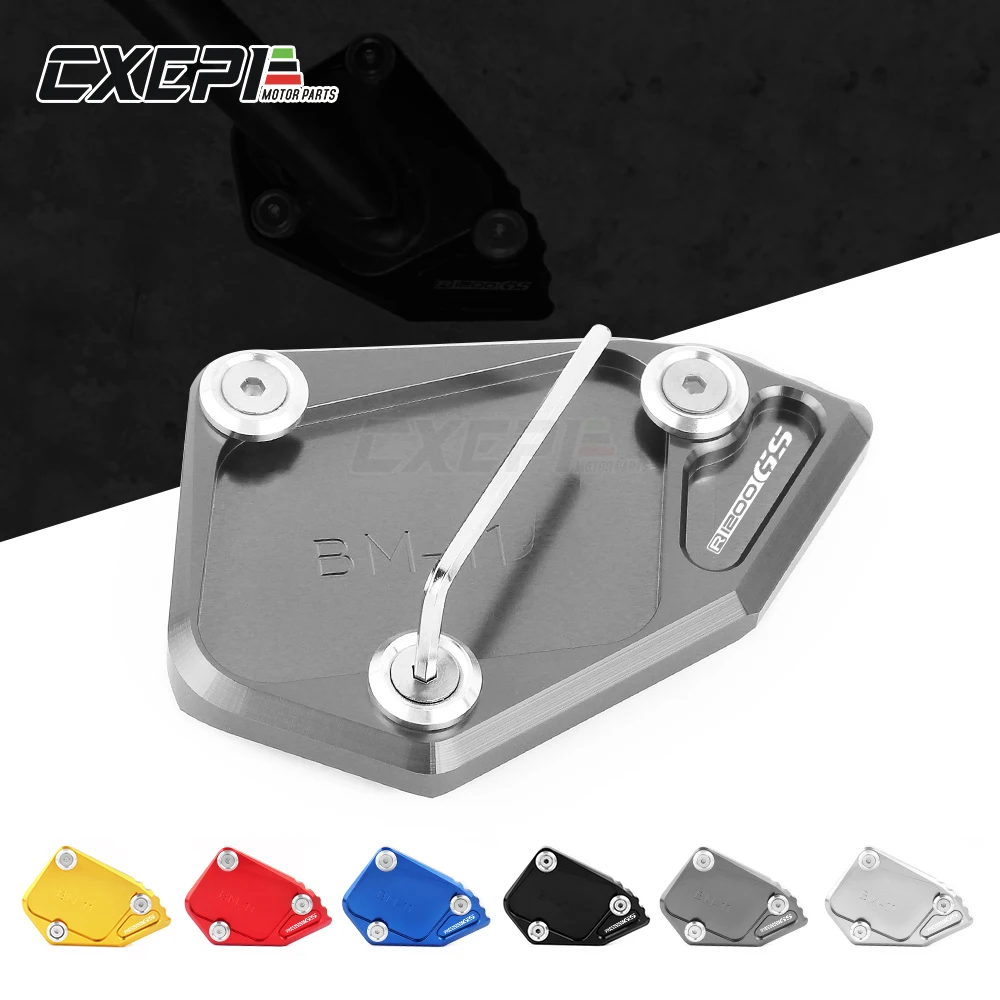 

R1200GS Kickstand Pad Plate Side Stand Enlarger Plate Accessories For BMW R 1200 GS R1200 Adventure Adv 2008 2009 2010 2011 2012