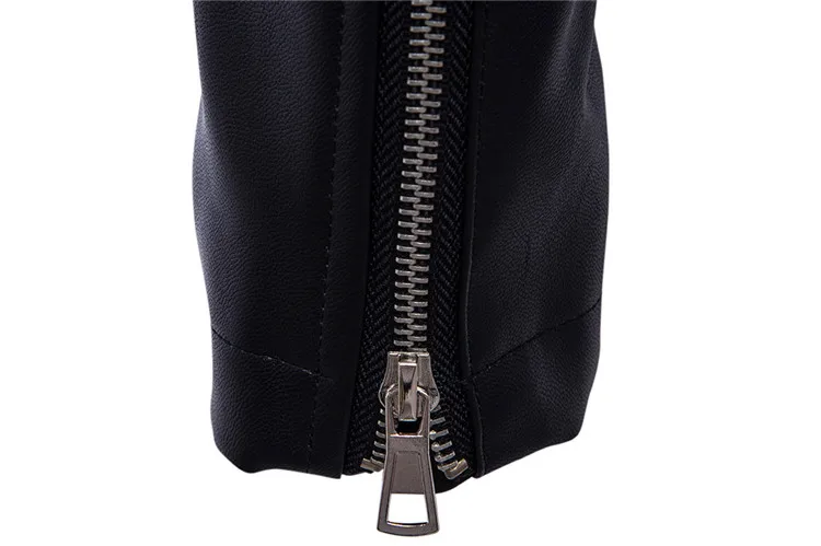 Men's Black Leather Jackets Men Coats 5XL Fashion Stand Collar Motorcycle PU Outerwear Male High Quality Jacket Brand Clothing