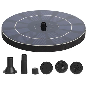

6V 2.5W Mini Solar Powered Fountain Garden Pool Pond Solar Panel Floating Fountain Garden Decoration Outdoor Water Fountain