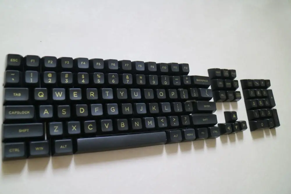 Filco SA высота крышки, ABS материал, SP черный золотой рукав(104-87) Keycap